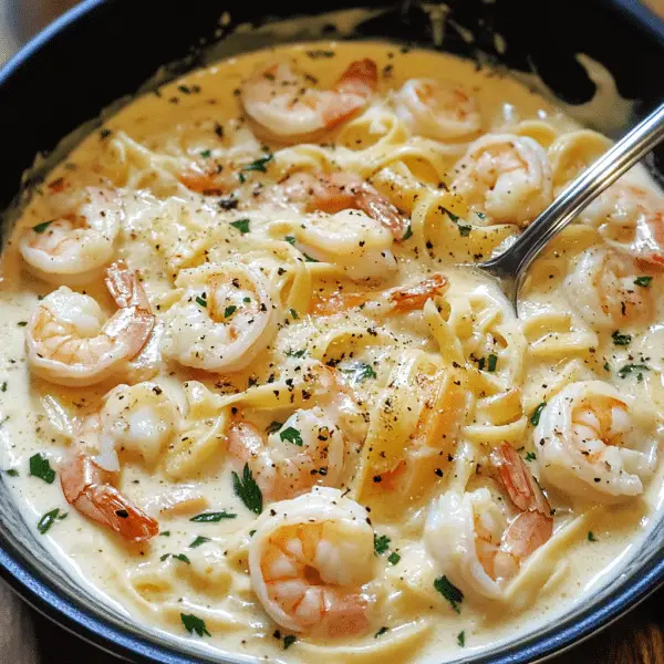 One Pot Shrimp and Crab Alfredo - Succulent Recipes