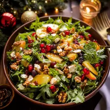 Christmas Salad with Honey Mustard Dressing
